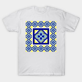 Charming Azulejo Country Quilt Pattern T-Shirt